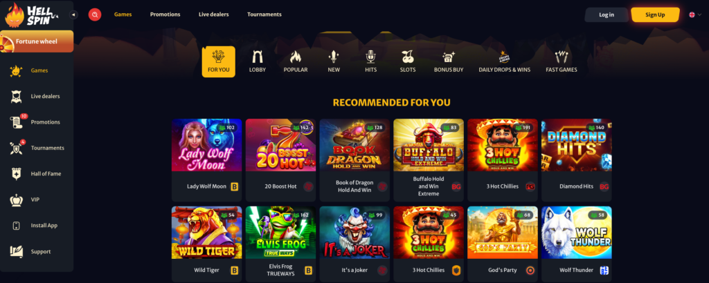 Hell Spin Casino Slots